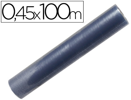 Rollo plástico forralibros Liderpapel 0,45x100m.